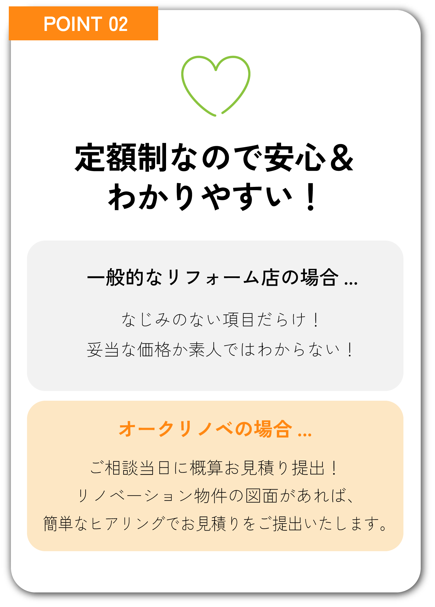 定額制なので安心＆わかりやすい！